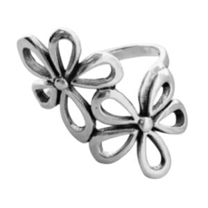 Silver Flower Ring